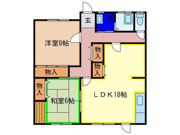 吉田アパ－トの物件間取画像